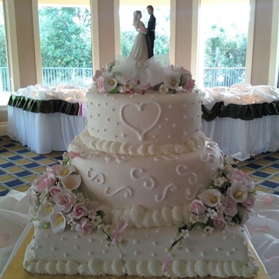 Gina And Lawrence's Wedding Cake.