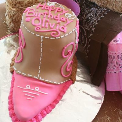 Cowgirl Boot Cake