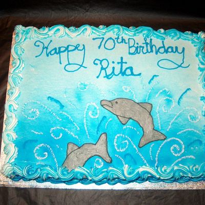 Dolphin Birthday Cake