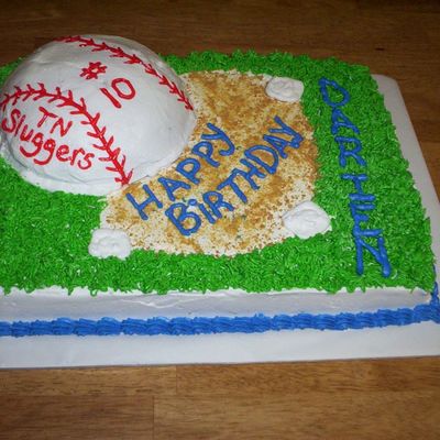 Baseball B-Day Cake