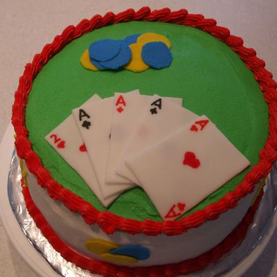 Poker Cake
