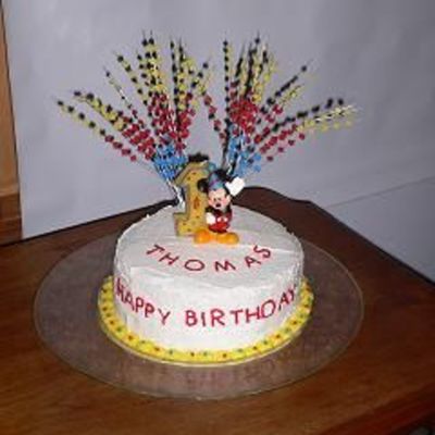 Thomas's Second "first Birthday" Cake