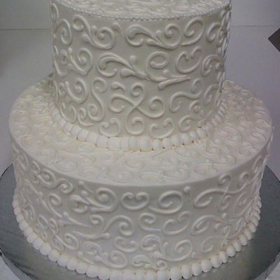 2 Tier With Elegant Scroll