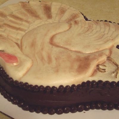 Triple Chocolate Turkey Cake