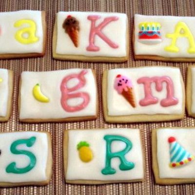 Letter Cookies