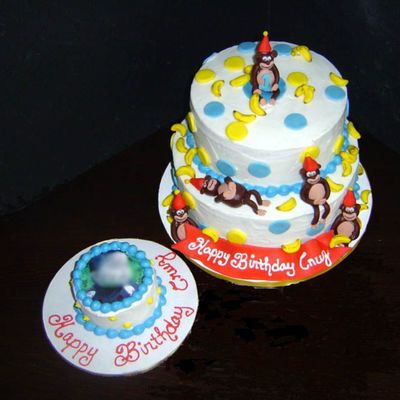 Monkey Birthday Cake