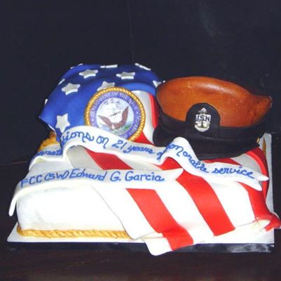 Navy Retirement Cake