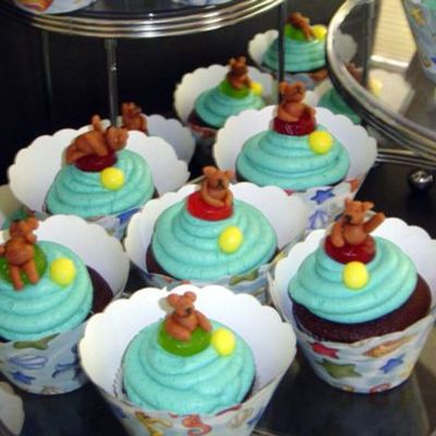 Wrappers And Bears Close Up