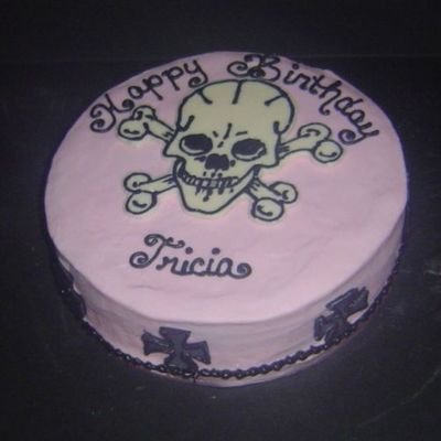 Skull And Crossbones Birthday Cake