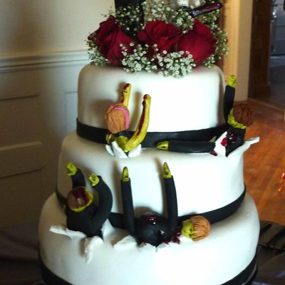 Zombie Wedding Cake