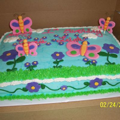 First Birthday Butterfly Cake