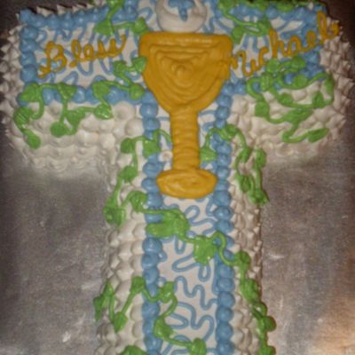 Ivy Cross Communion Cake