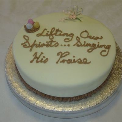Church Choir Easter Thankyou Cake