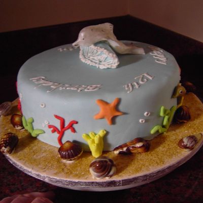 Dolphin Birthday Cake