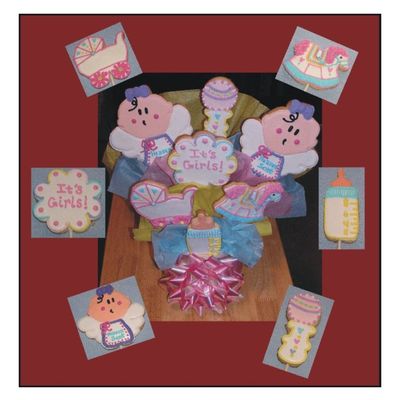 Twins' Cookie Bouquet