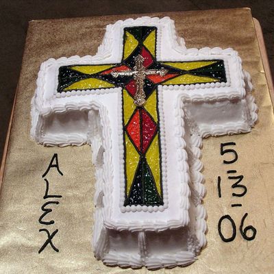 Glistening Christening Cross