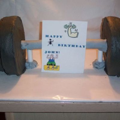 Barbell Cake