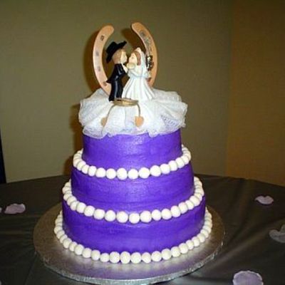 Purple Wedding Cake