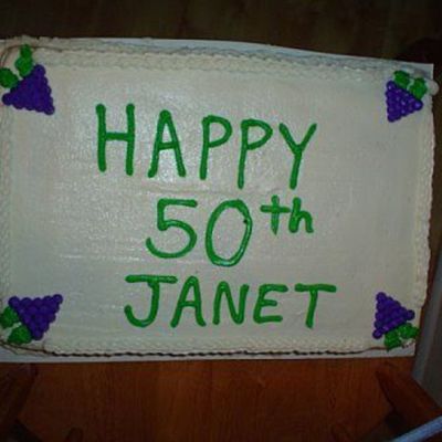 Wine 50Th Birthday Cake