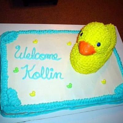 Duck Baby Shower Cake