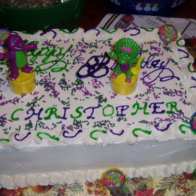 Barney & Baby Bop For Christopher