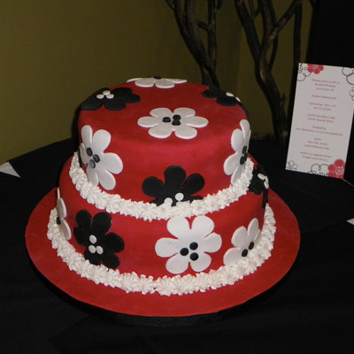Flower Bridal Shower Cake