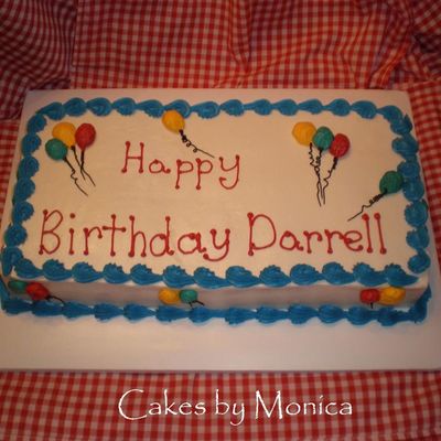 Ballon Birthday Cake