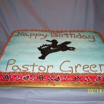 Cowboy Birthday Cake