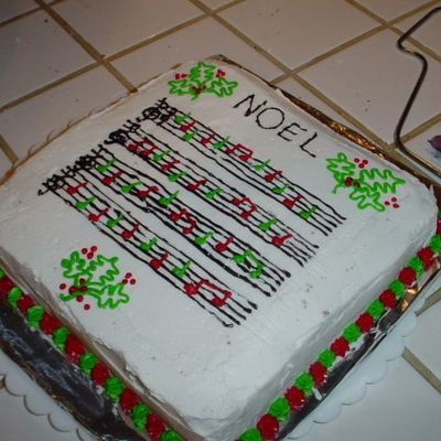 Sheet Music Cake