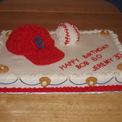 Birthday Cake - Baseball Cap & Ball