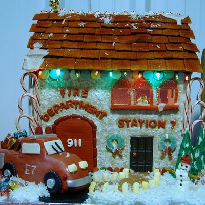 Very Large Gingergread Cookies And Lots Of Royal Icing.