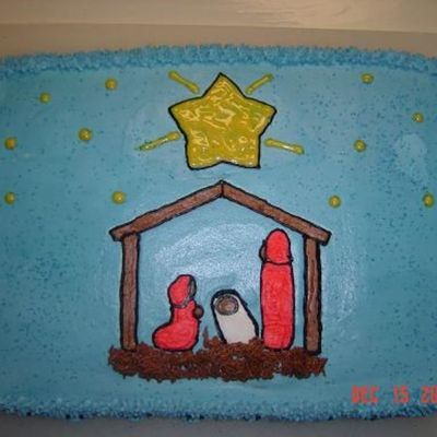 Preschool Nativity Cake