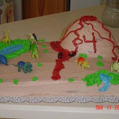 Dinosaur Cake For 4Th B-Day