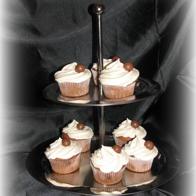 Malted Milk Cupcakes And Icing