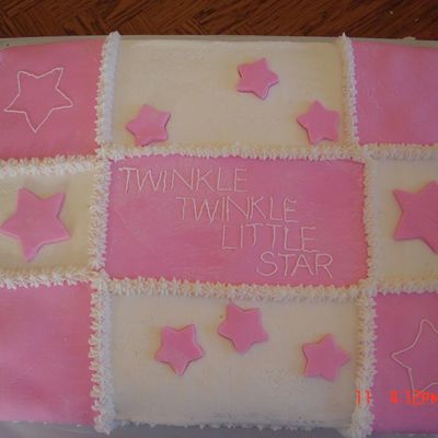 Star Baby Shower Cake