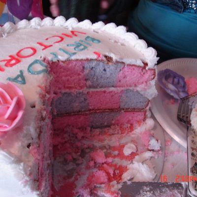 Checkerboard Birthdya Cake