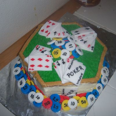 Poker Cake For My Husband