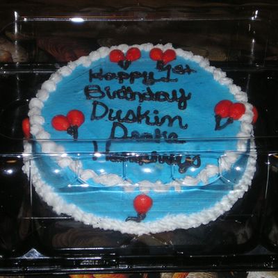 This Cake Went With Smurf Cake