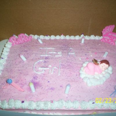 It's A Girl Baby Shower Cake