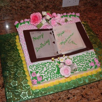 Frilly Teacher Birthday Cake