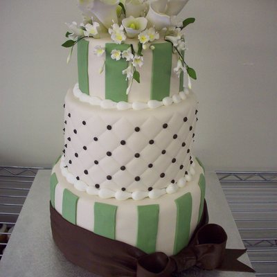 Calla Lilly Wedding Cake