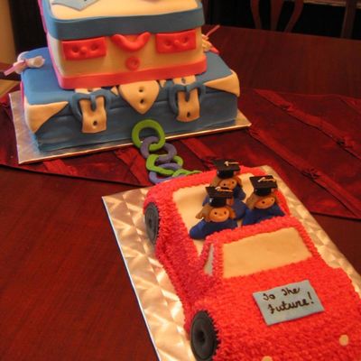 Triplets High School Graduation Suitcases