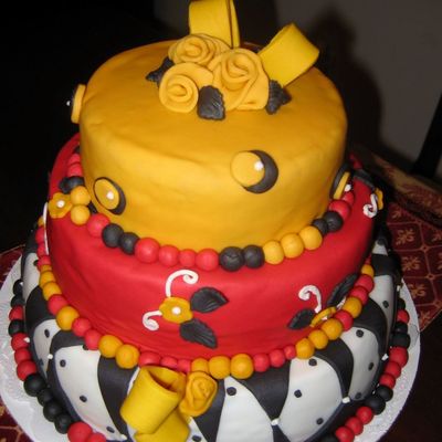 Red And Gold Whimsey