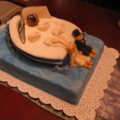 Boating Wedding Cake