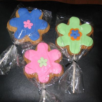 Flower Cookie Pops