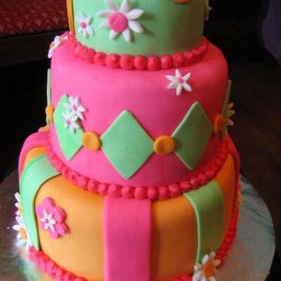 Pink And Orange First Birthday