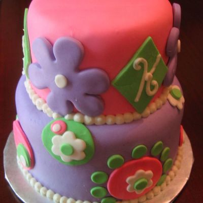 Pink And Purple Fun Two Tier