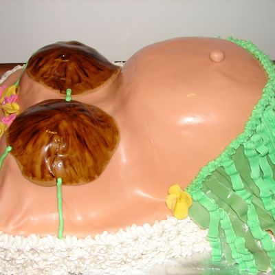 Hula Girl Babyshower Cake