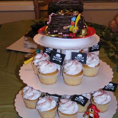 Treasure Chest Cupcake Tower