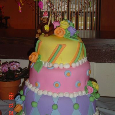 First Birthday Crooked Cake